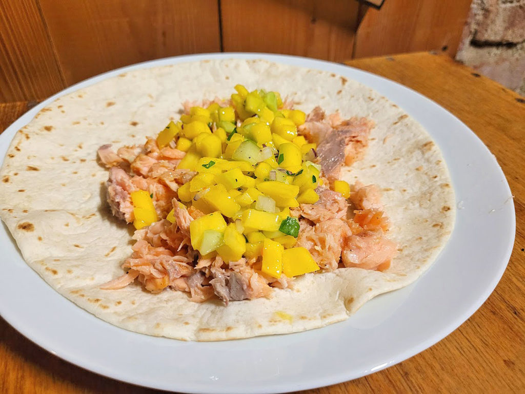 BBQ County Pulled Lachs im Wrap