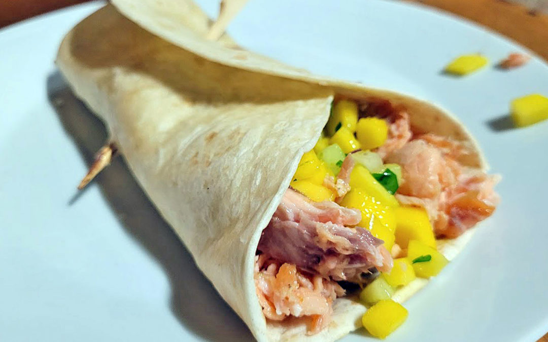 BBQ County Pulled Lachs Wrap