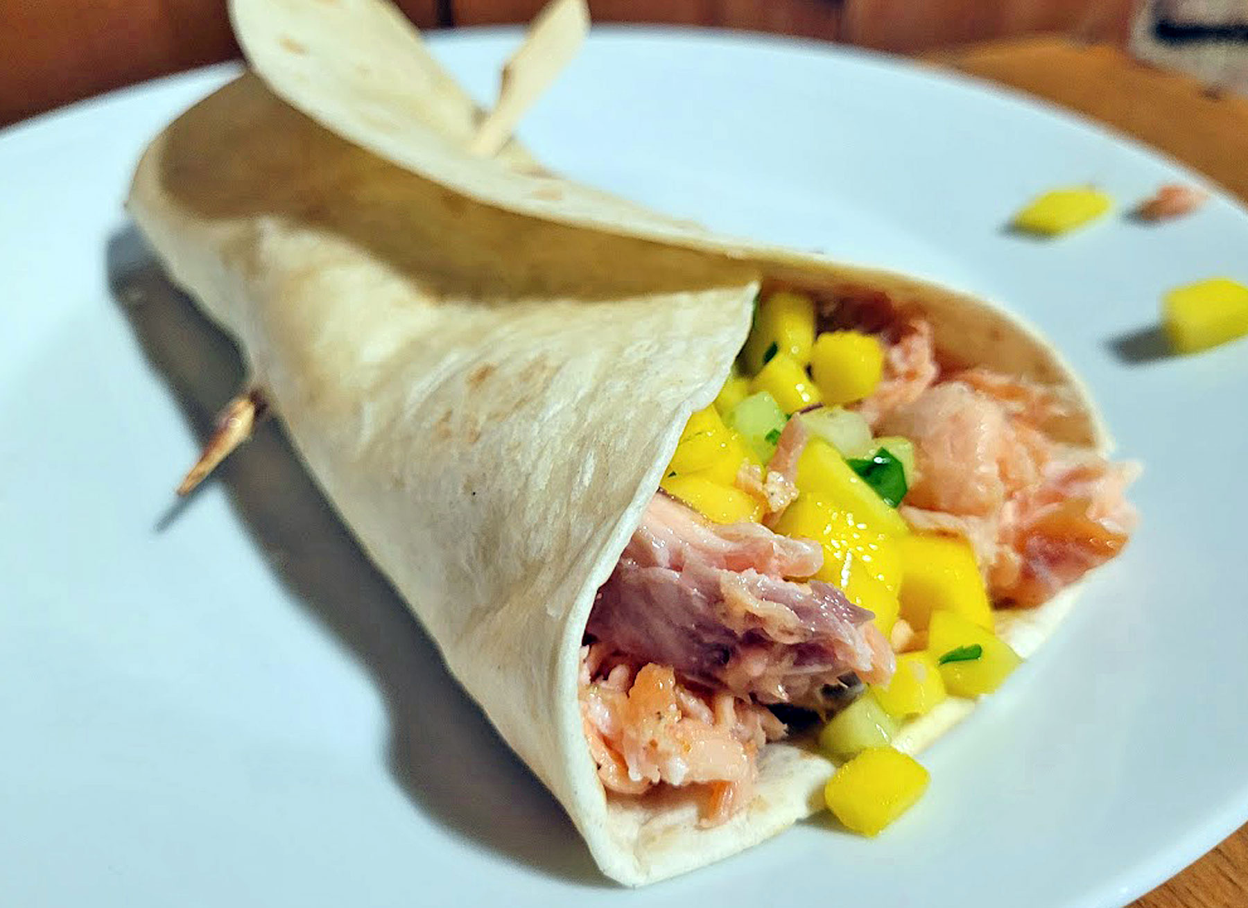 BBQ County Pulled Lachs Wrap