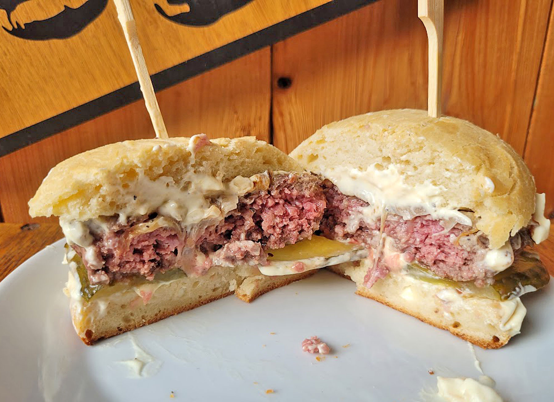 BBQ County Oklahoma Style Fried Onion Burger